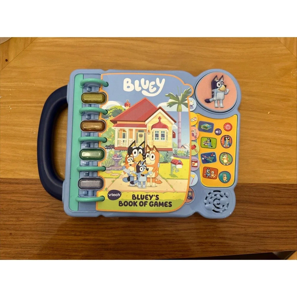 VTech Bluey's Book of Games Interactive‎ Pretend-Play Book for Preschoolers
